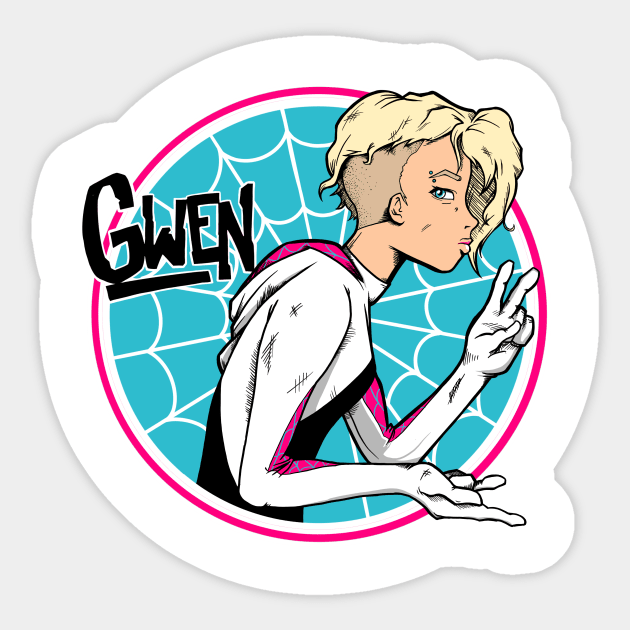 Arachnid Girl Sticker by FOUREYEDESIGN